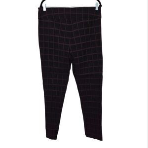 Joseph Ribkoff checkered pants woman's size 16 Black Slim Leggings like